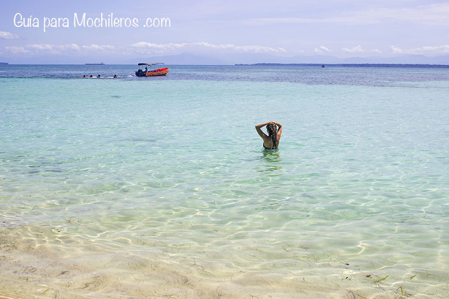 Mochilera en Bocas del toro